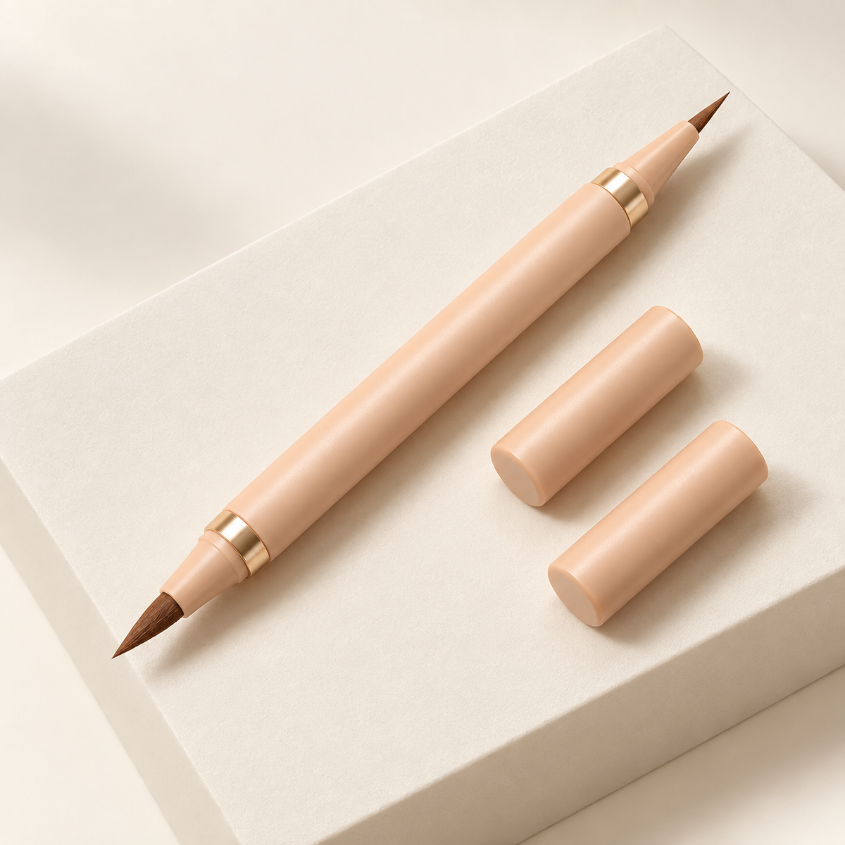 Aelheart Dual-Ended Brown Liquid Eyeliner – Precision & Tapered Brush Tips