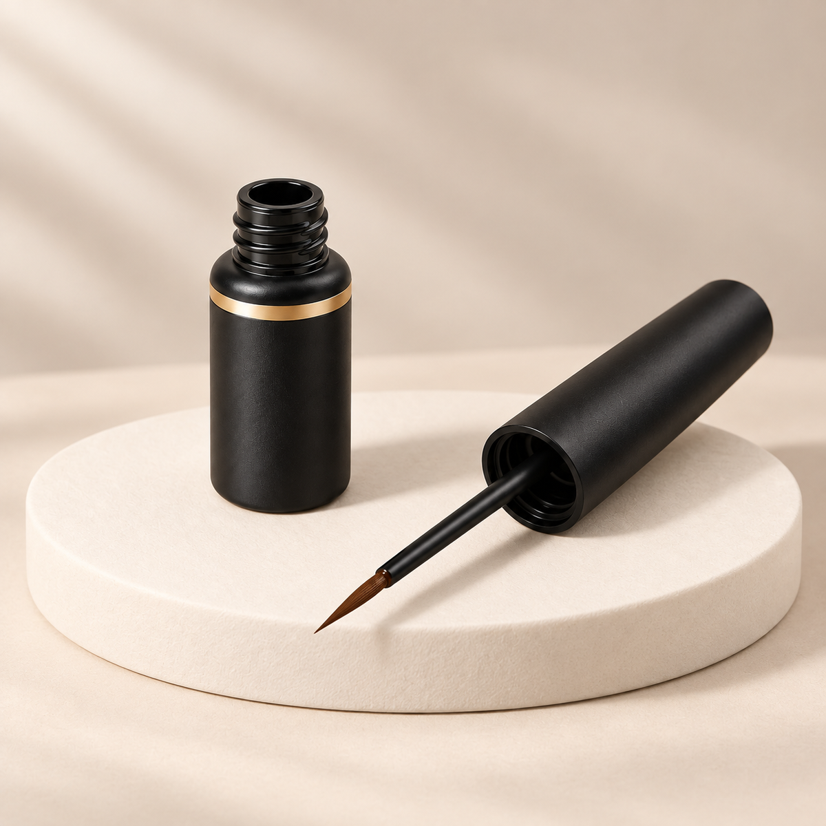 Aelheart Chocolate Brown Liquid Eyeliner – Fine Brush Applicator