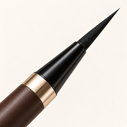 Aelheart Precision Black Liquid Eyeliner – Long Tapered Tip