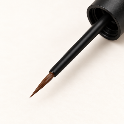 Aelheart Chocolate Brown Liquid Eyeliner – Fine Brush Applicator
