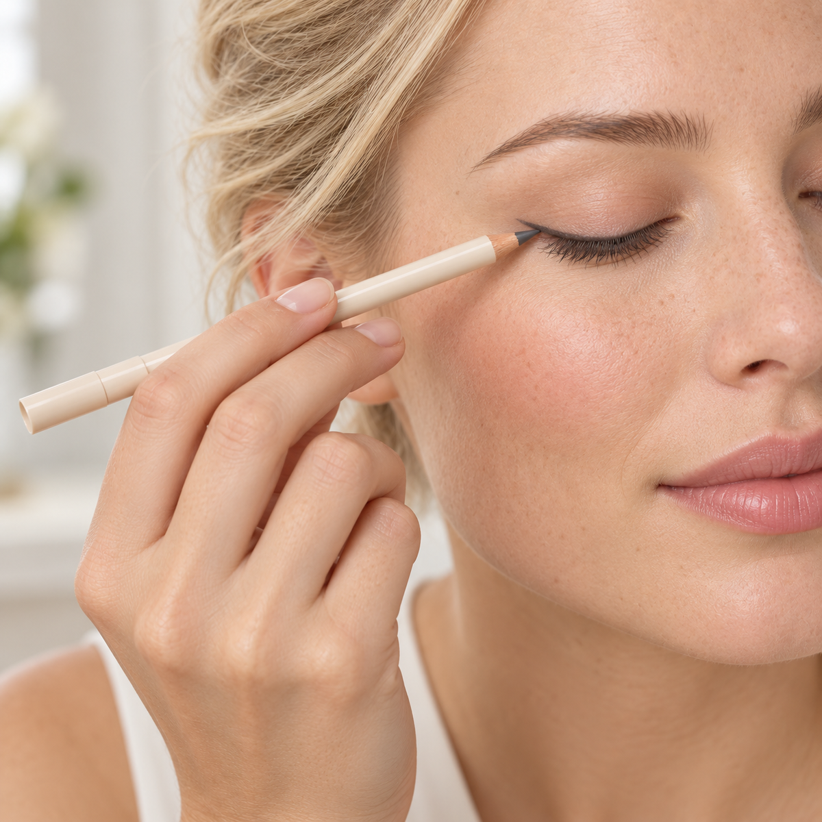 Aelheart Dual-Ended Charcoal Gray Wooden Eyeliner Pencil