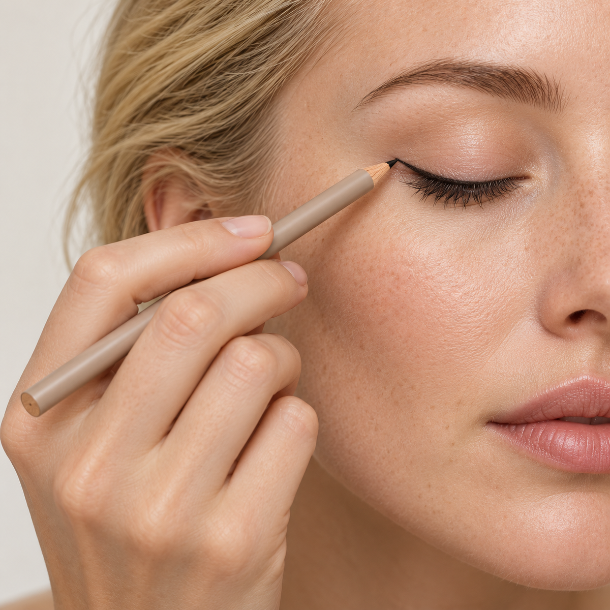 Aelheart Fine-Tip Black Wooden Eyeliner Pencil