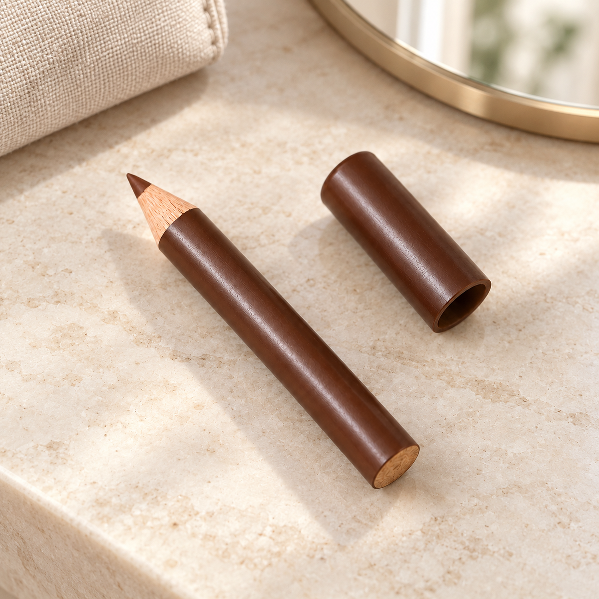 Aelheart Chocolate Brown Wooden Eyeliner Pencil