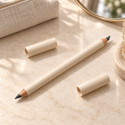 Aelheart Dual-Ended Charcoal Gray Wooden Eyeliner Pencil