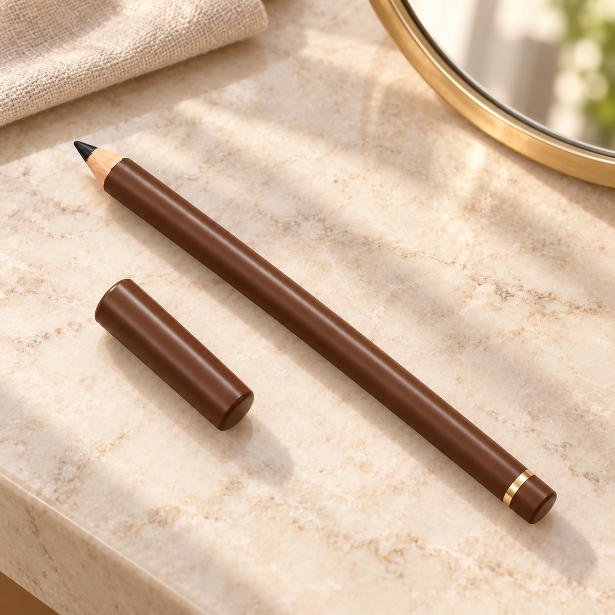 Aelheart Classic Black Wooden Eyeliner Pencil