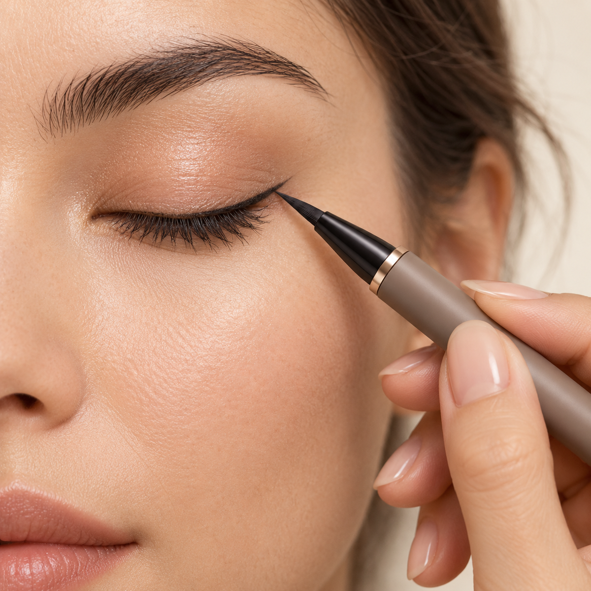 Aelheart Soft-Brush Precision Liquid Eyeliner – Black