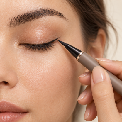 Aelheart Soft-Brush Precision Liquid Eyeliner – Black