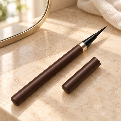 Aelheart Precision Black Liquid Eyeliner – Long Tapered Tip