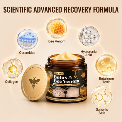 【Made and Shipped from UK 】🚑DOCTIA® Botox & Bee Venom Advanced Recovery Cream—For Wrinkles, Sagging Skin, Skin Tags & Rough Bumps⚡