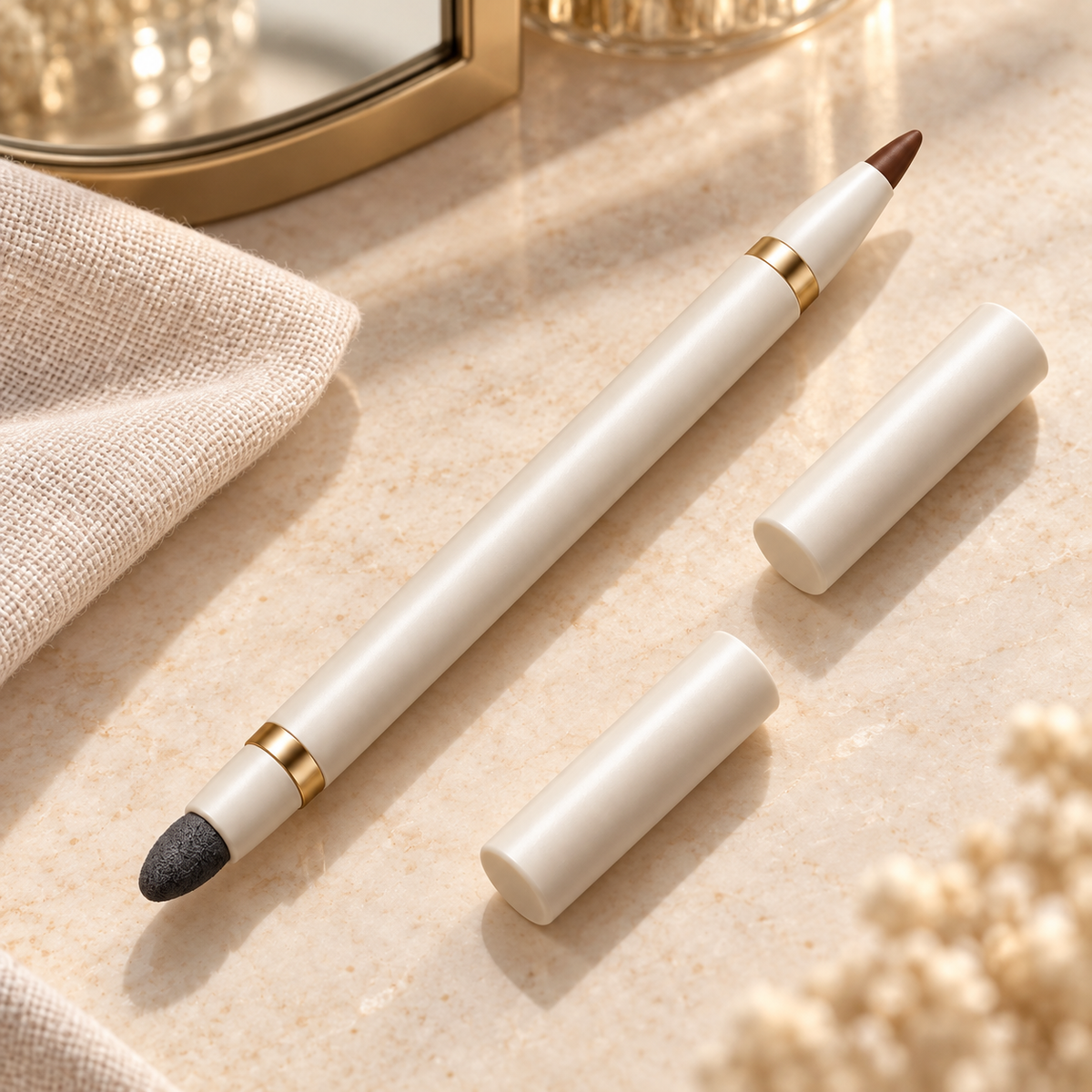 Aelheart Dual-Ended Brown Gel Eyeliner with Smudging Sponge
