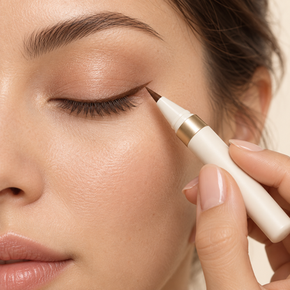 Aelheart Chocolate Brown Precision Liquid Eyeliner – Fine Pointed Tip