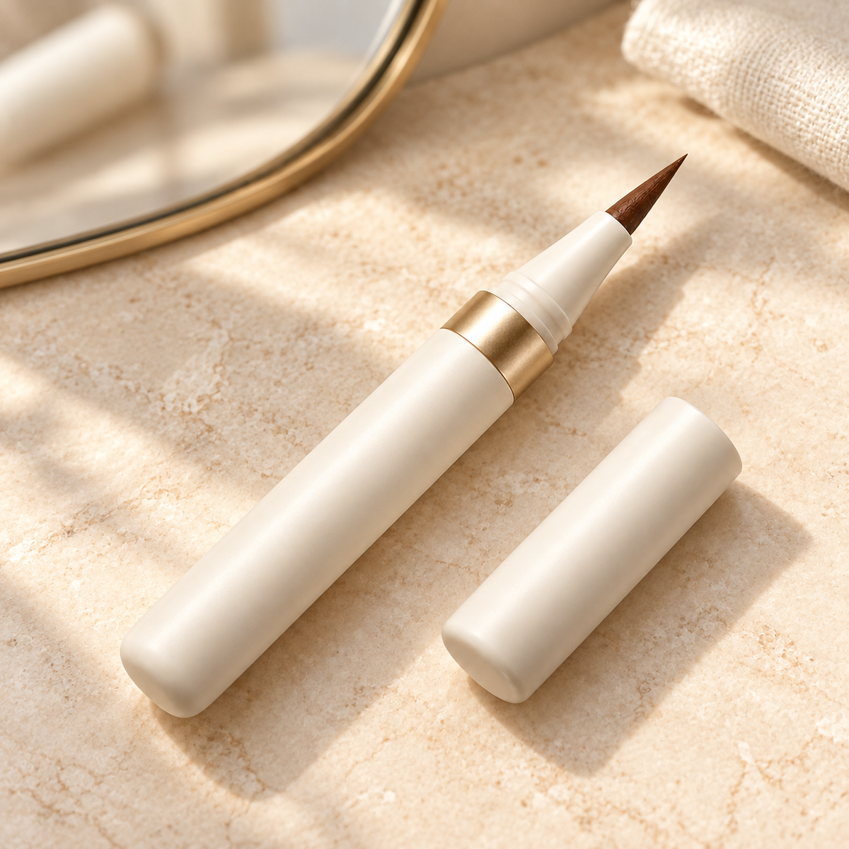 Aelheart Chocolate Brown Precision Liquid Eyeliner – Fine Pointed Tip