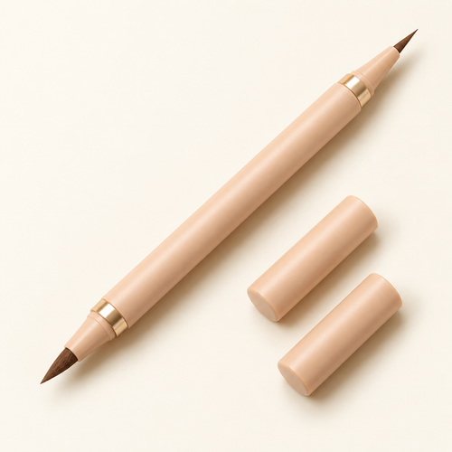 Aelheart Dual-Ended Brown Liquid Eyeliner – Precision & Tapered Brush Tips